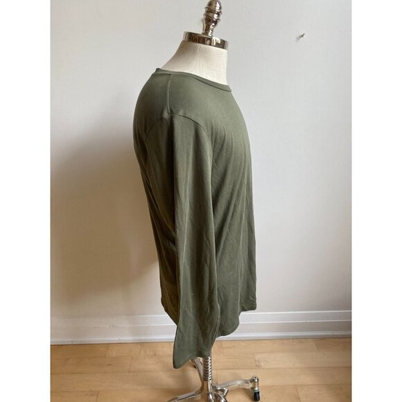 NORDSTROM Bnwot Men Long Sleeve Shirt Green Pima Cotton- - Picture 3 of 6